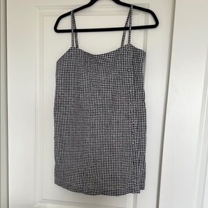SOLD black and White Gingham Dress/Skort